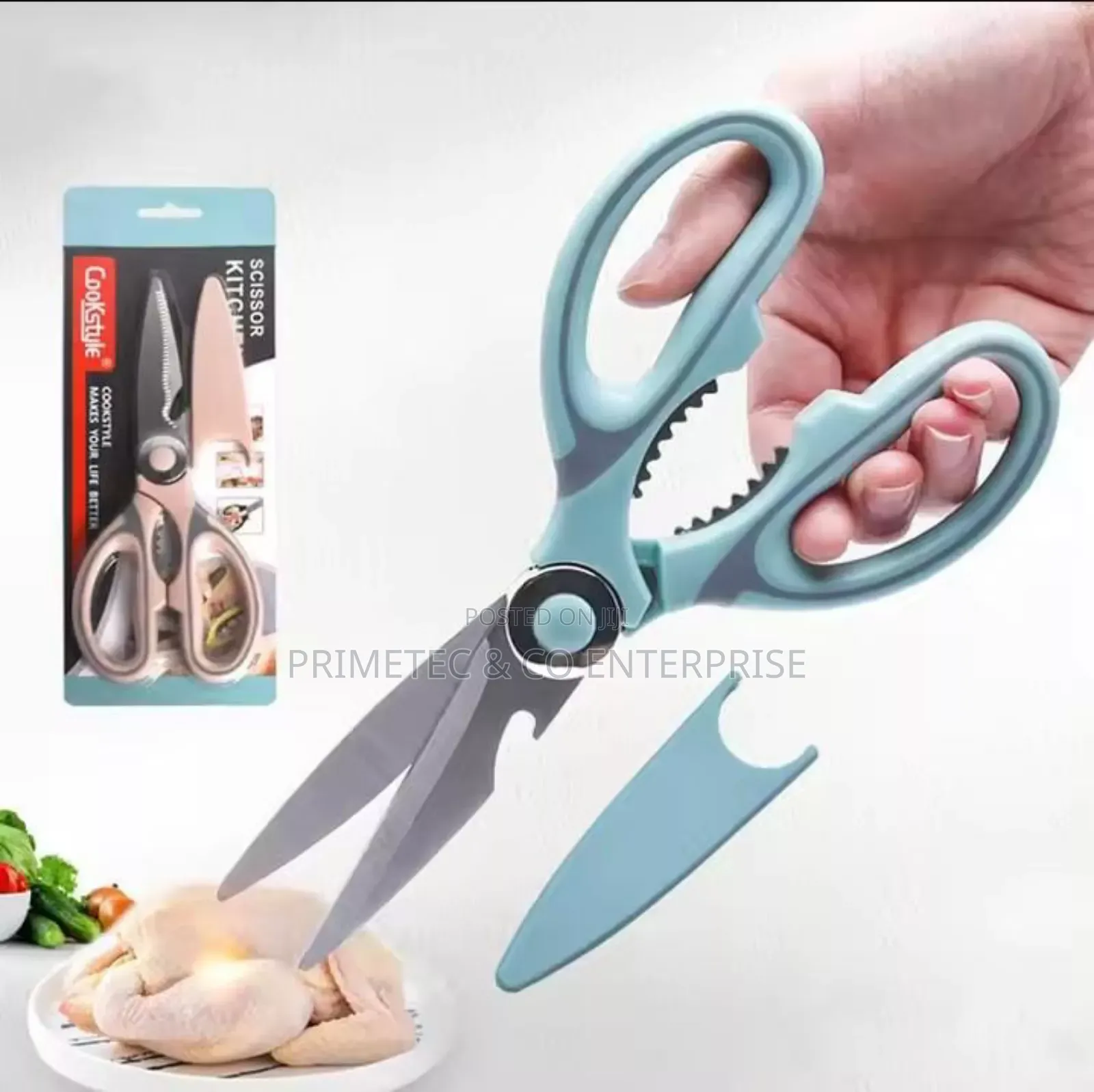 *Multi-Purpose Kitchen Scissors With Magnetic Holder