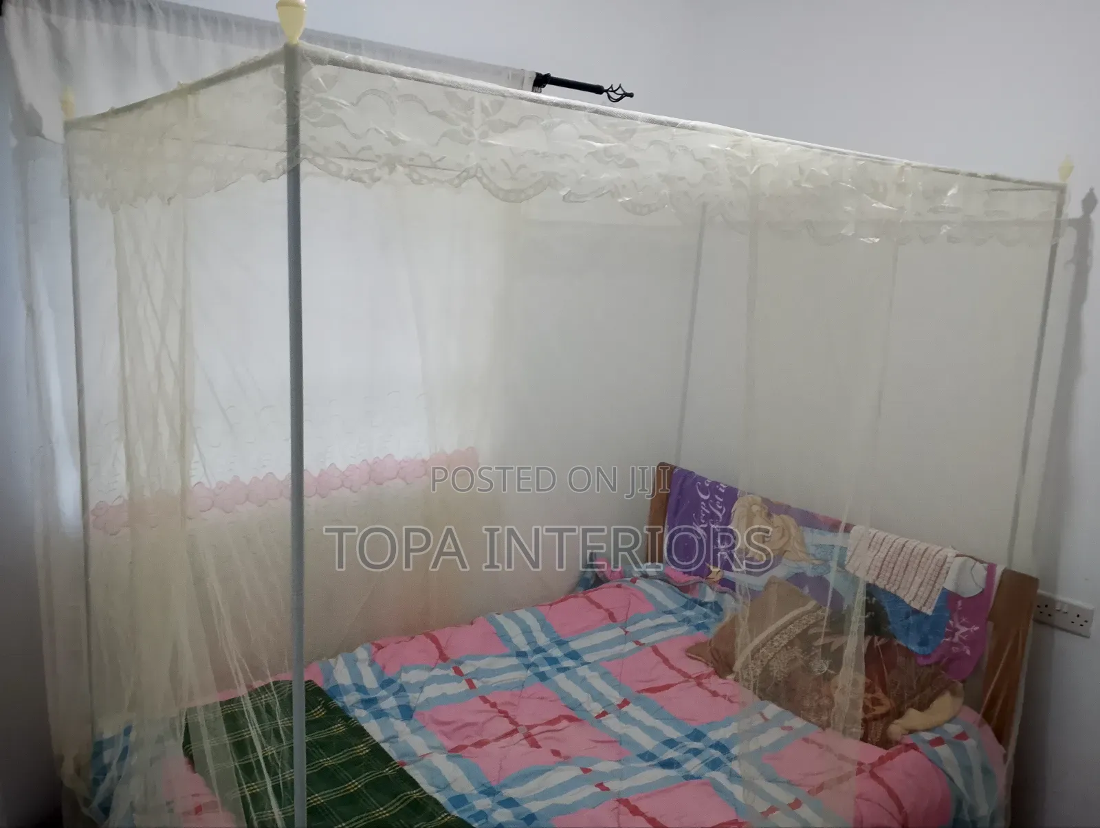 Ready to Pick Generic Cream Bedroom Mosquito Nets