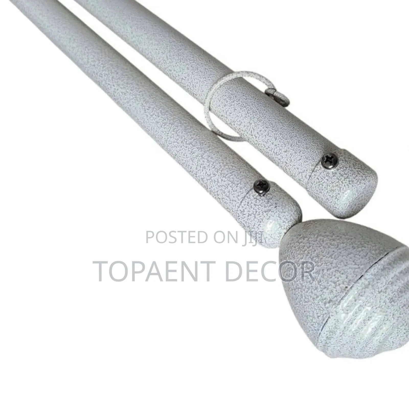 White Heavy Duty Sheer And Curtain Powder Coated Rods