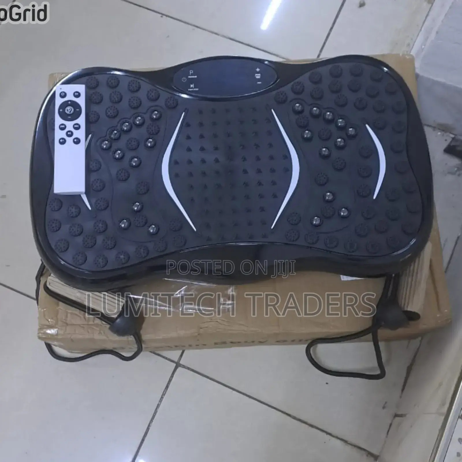 Vibration Fitness Plate With Remote Bands Workout Machines