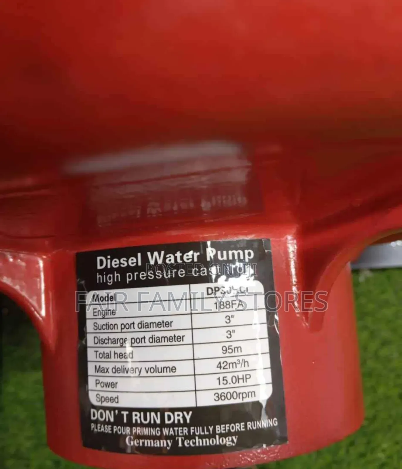 Diesel Water Pump 3" Girasol