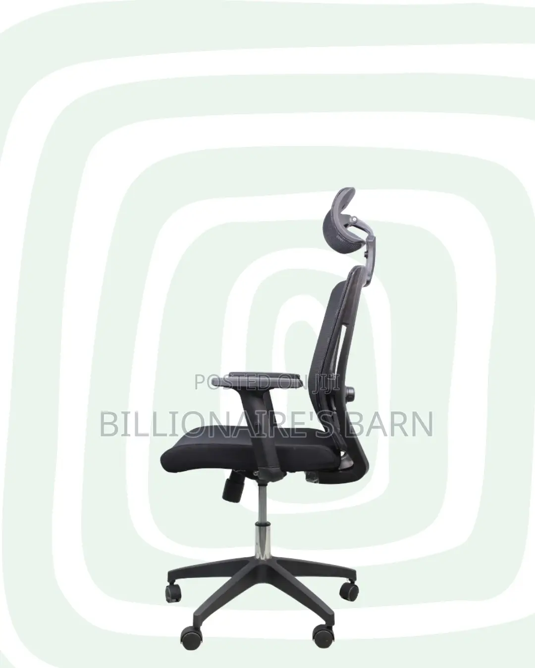 Headrest Office Chair — Easy Adjustments, Adjustable Headrest Support