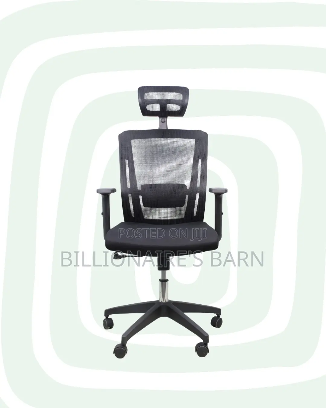 Headrest Office Chair — Easy Adjustments, Adjustable Headrest Support