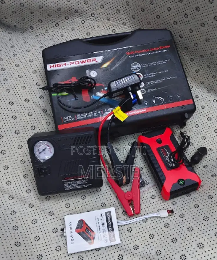 High Power Portable Car Jump Starter Kit and Air Compressor