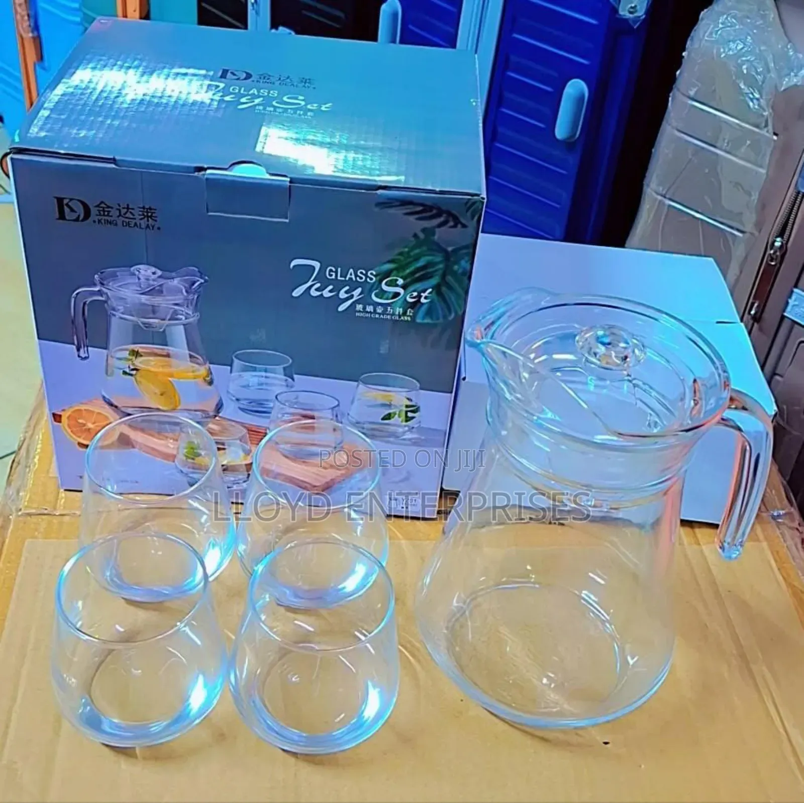 5 in 1 300ml Glass Tumbler Set