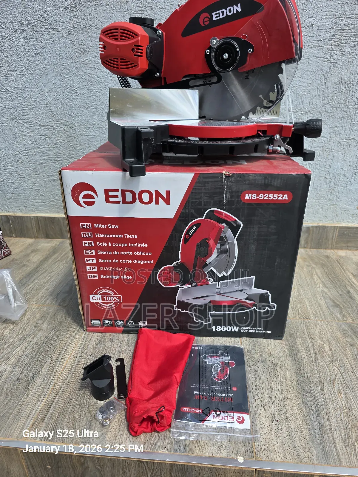 Edon Mitre Saw
1800watts