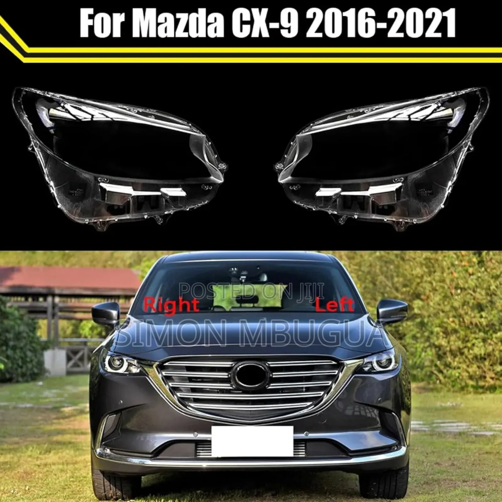 Mazda Cx-9 2016-2021 Headlight Lens