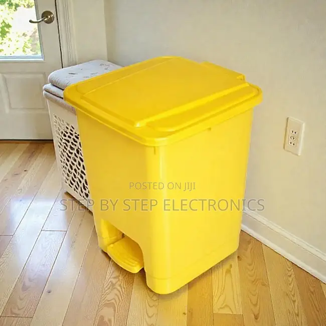 User Friendly 30l Hard Plastic Body Step Pedal Waste Garbage Dust Bin
