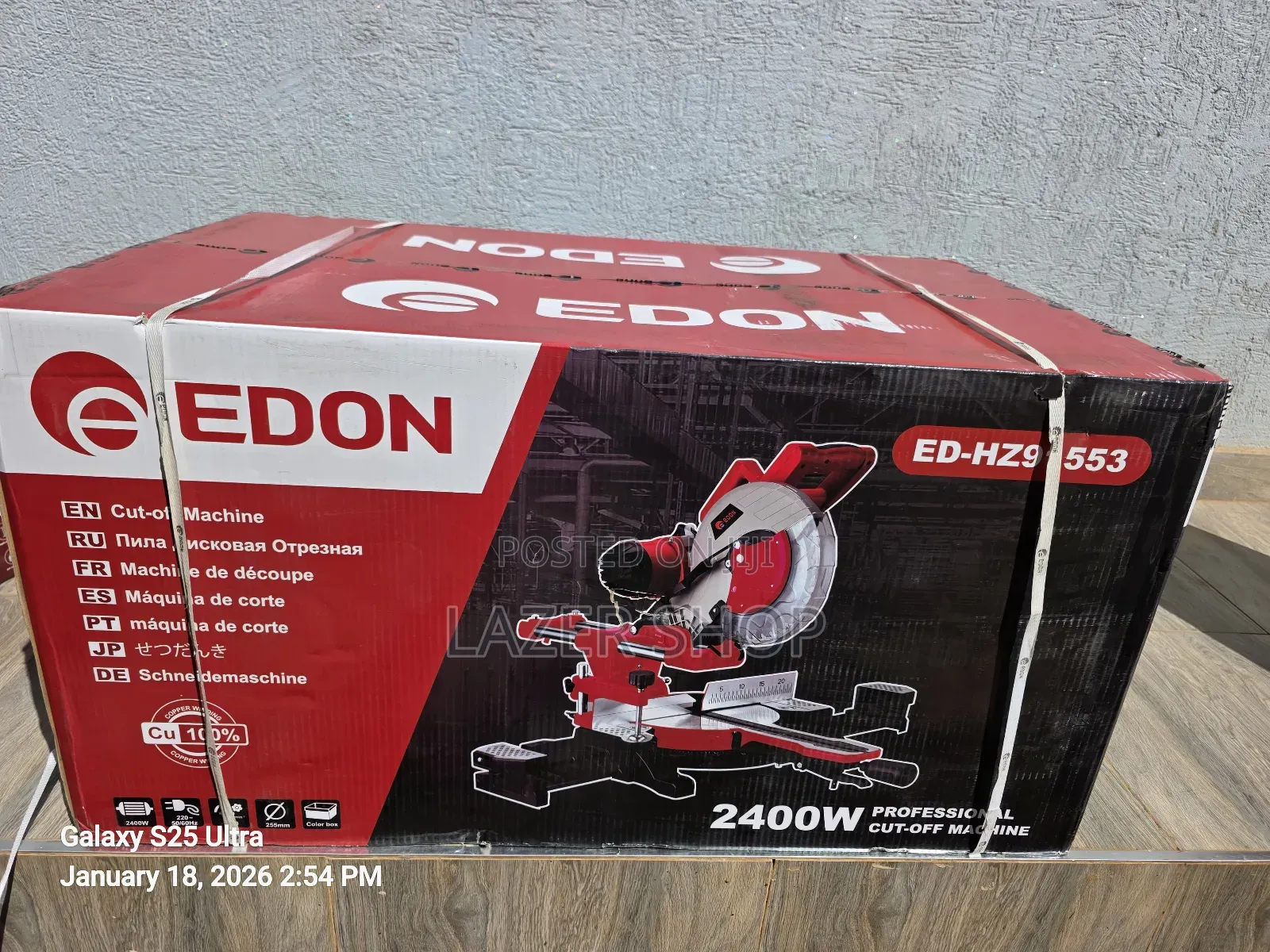 Edon Sliding Mitre Saw
2400watts