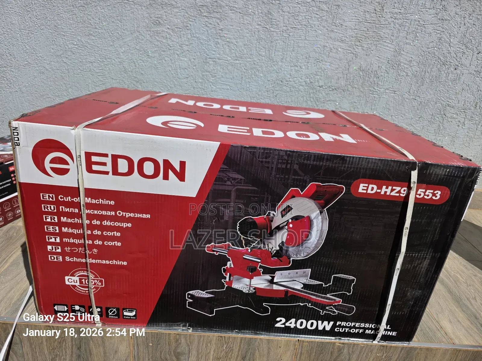 Edon Sliding Mitre Saw
2400watts
