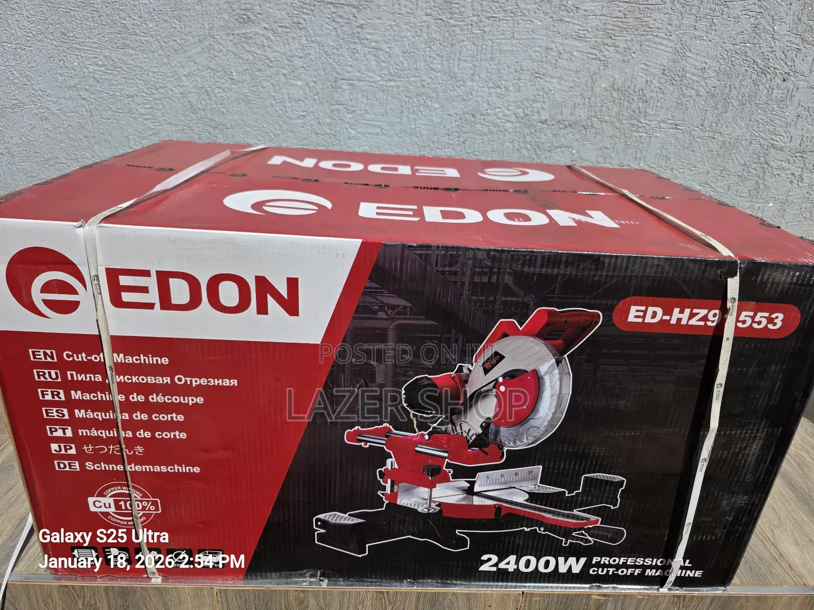 Edon Sliding Mitre Saw
2400watts