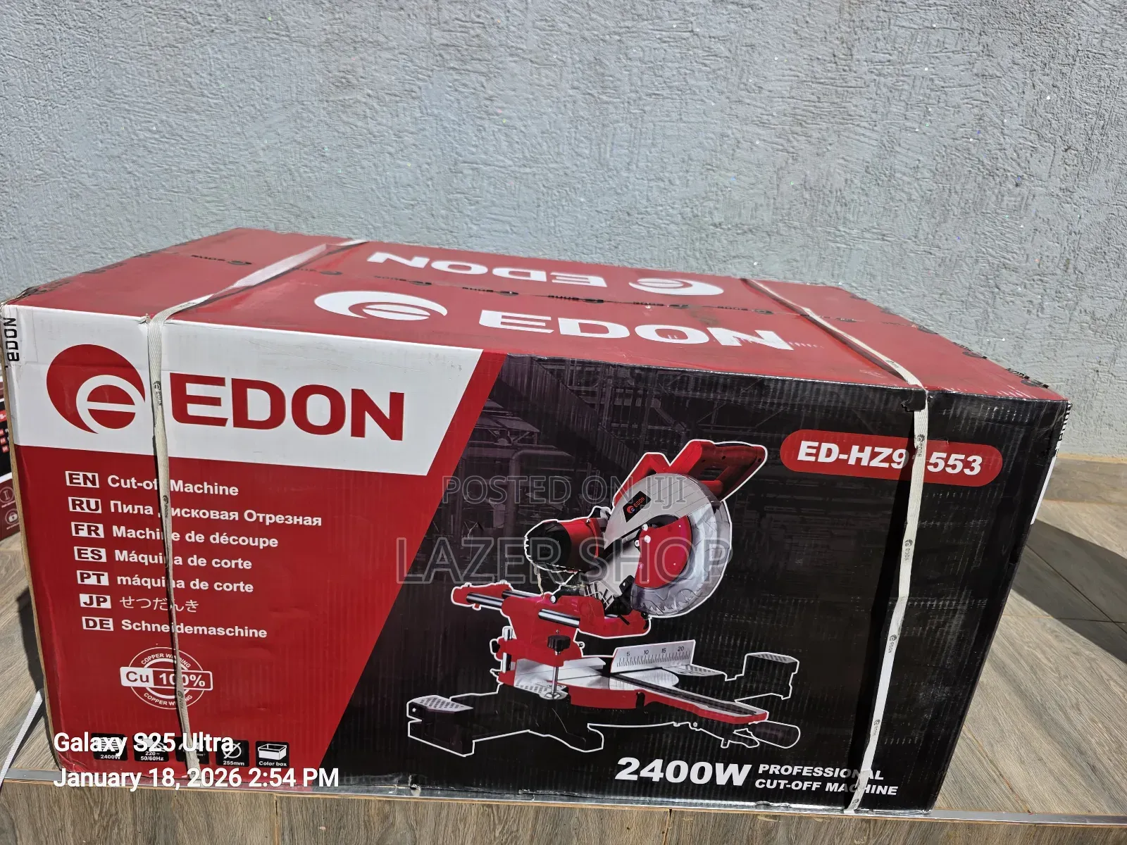Edon Sliding Mitre Saw
2400watts