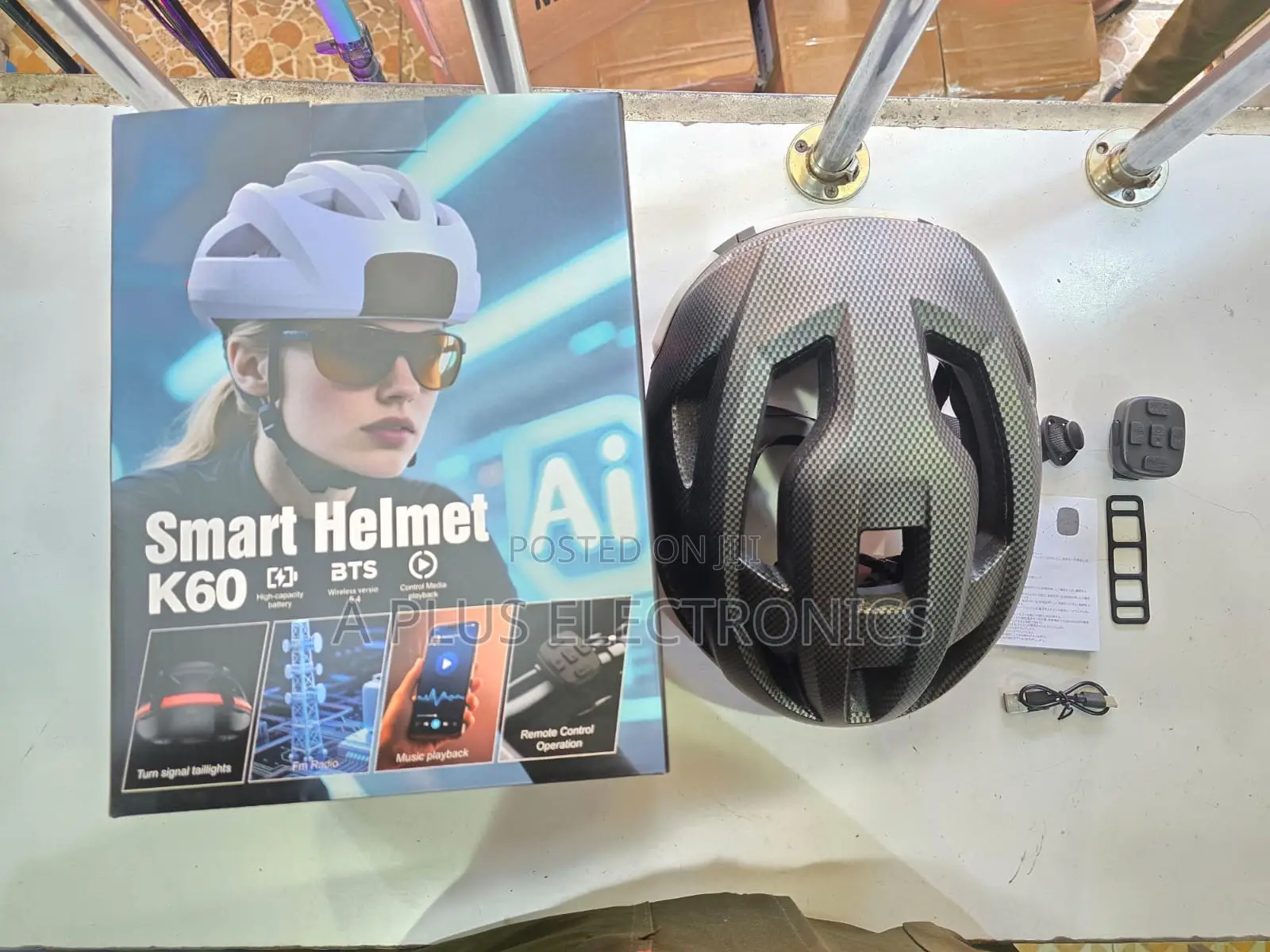  Smart Ai Bike Helmet With Speakers, Bluetooth Smart Controller