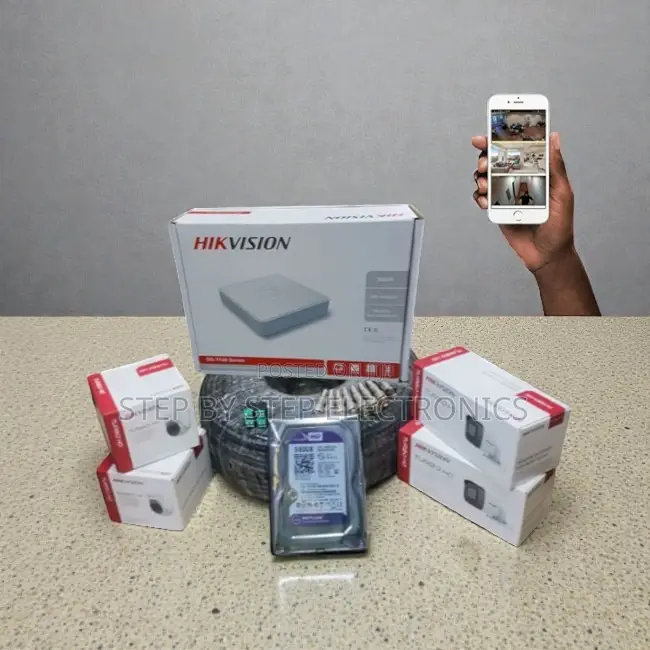Live View Streaming 4 Hikvision 1080p Full Hd CCTV System Kit