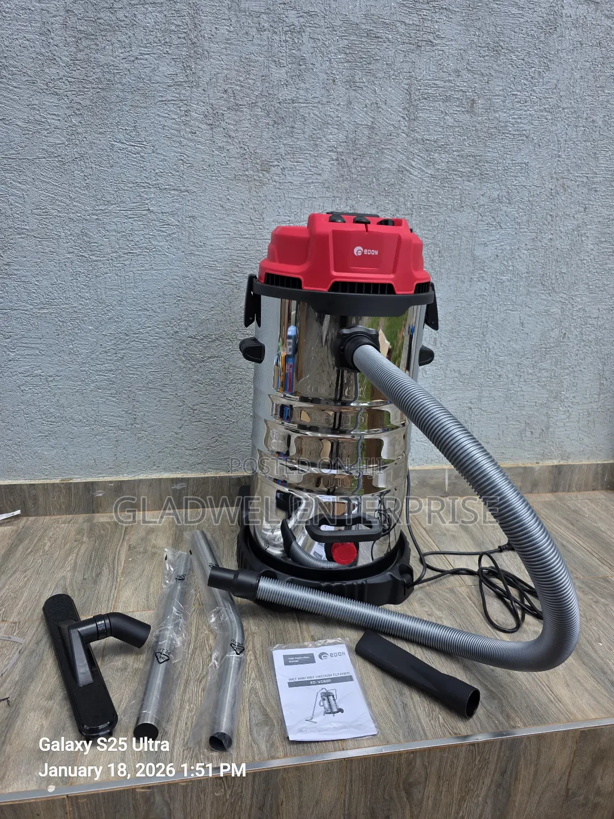 Highly Recommend 80l Electric Vacuum Cleaner Machine