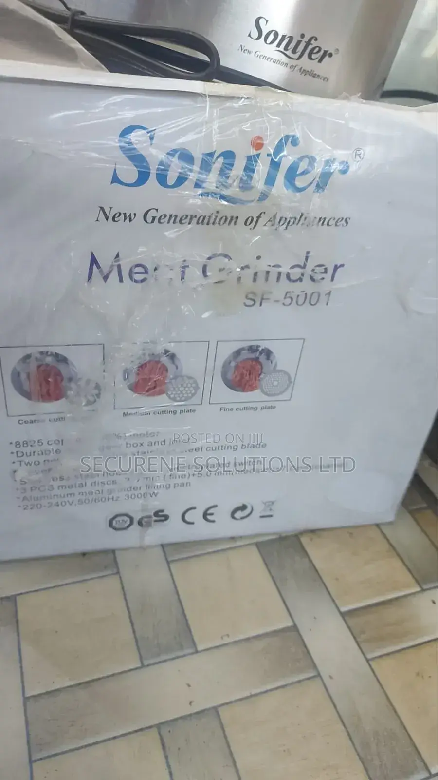 Sonifer Sf-5001 Electric Meat Grinder.
