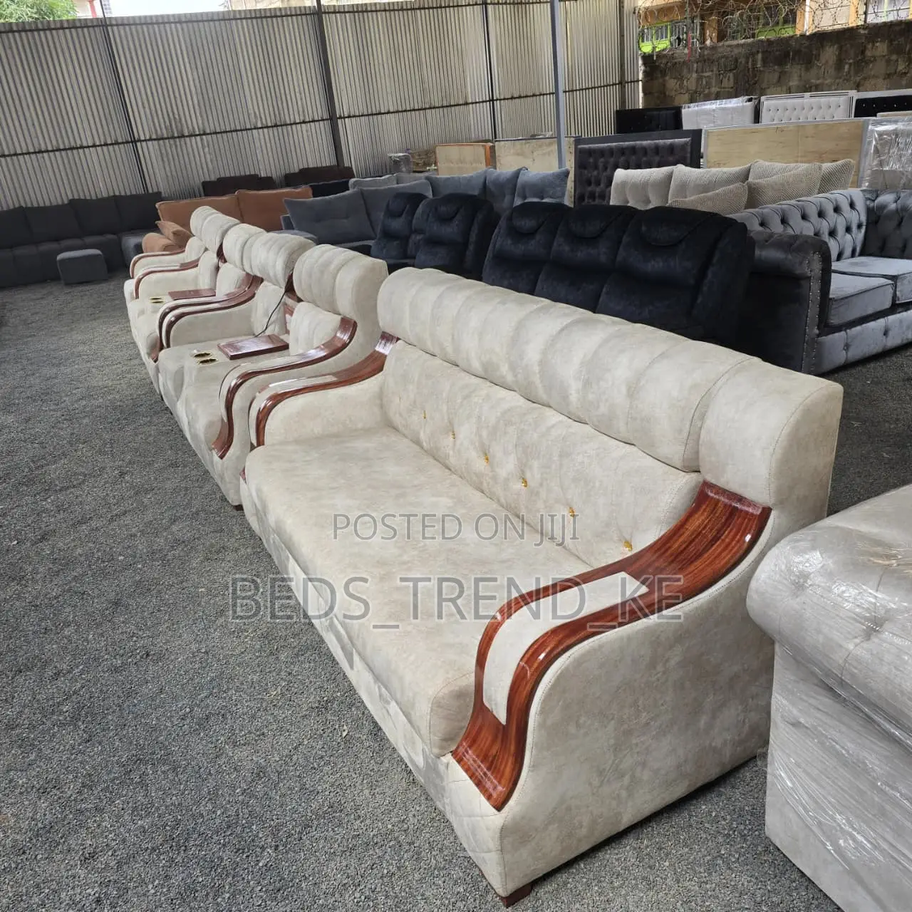 Elevated Cossy 7 Seater Semi Recliner Sofa 3,2,1,1