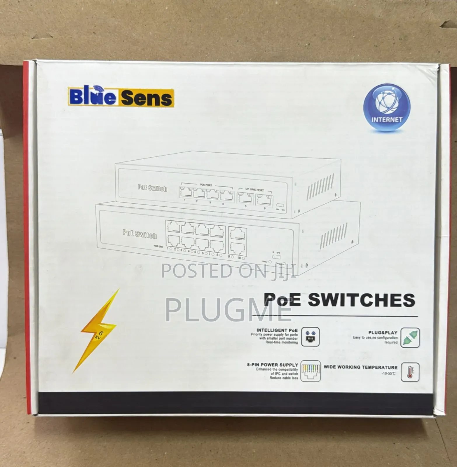 Bluesens 4-Ch/ 8-Ch/ 16-Ch Poe Switch