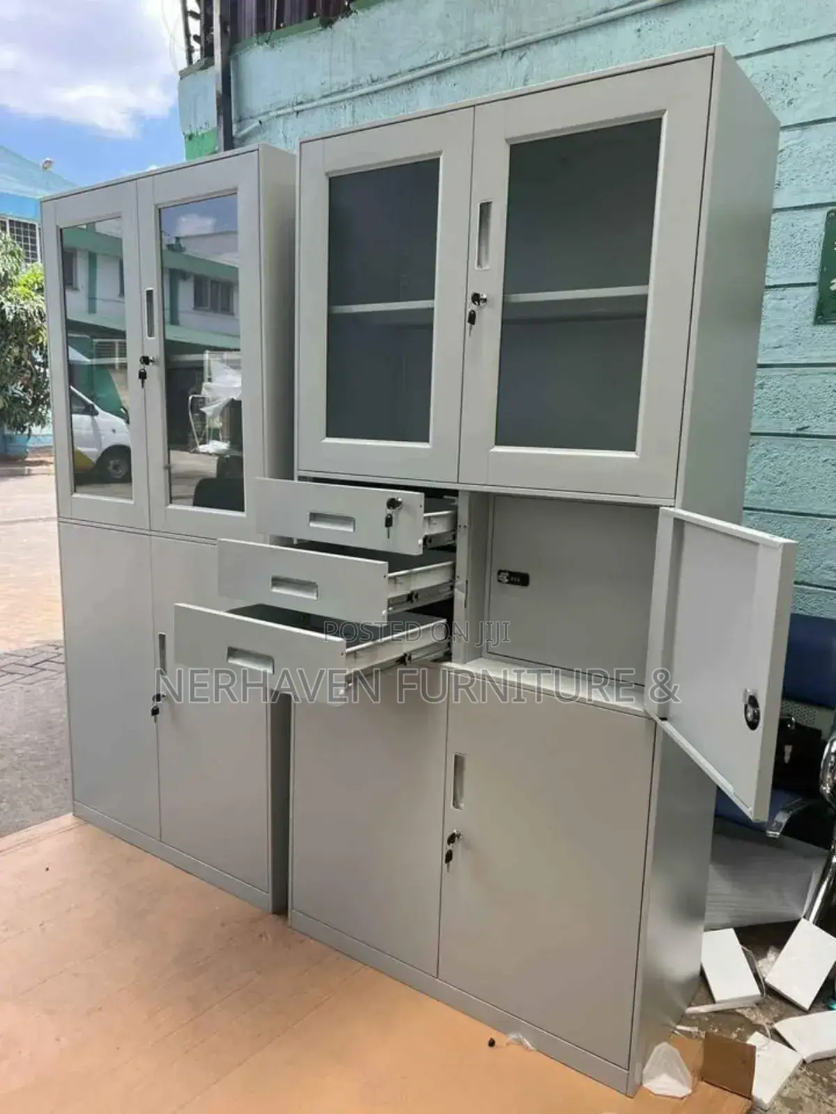 Lockable Office Storage Cabinet for Sensitive Files
