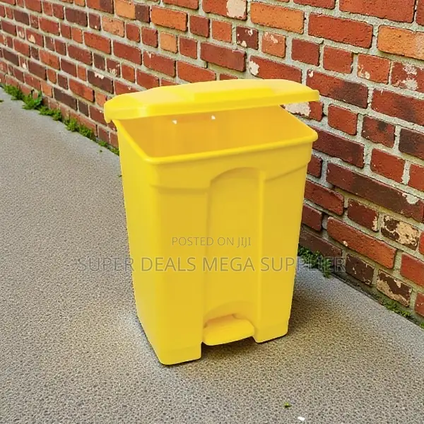 Office Use 30l Hard Plastic Step Pedal Waste Garbage Dust Bin