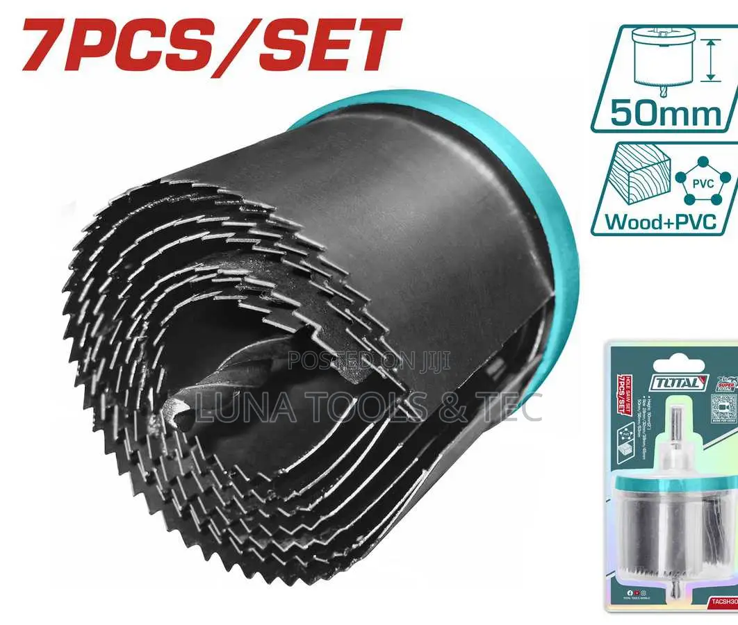 Total Tacsh3071 7pcs Hole Saw Set