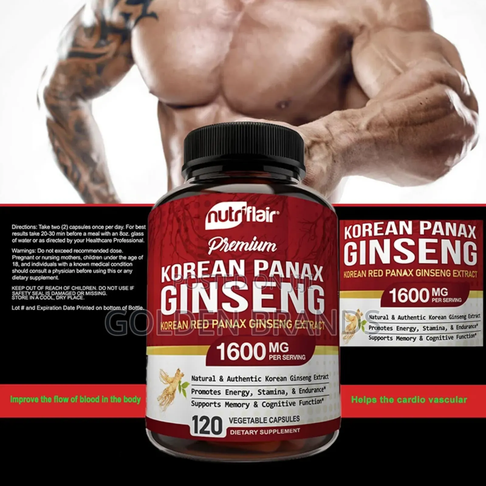 Pure Red Ginseng: Natural Energy, Focus Endurance Booster