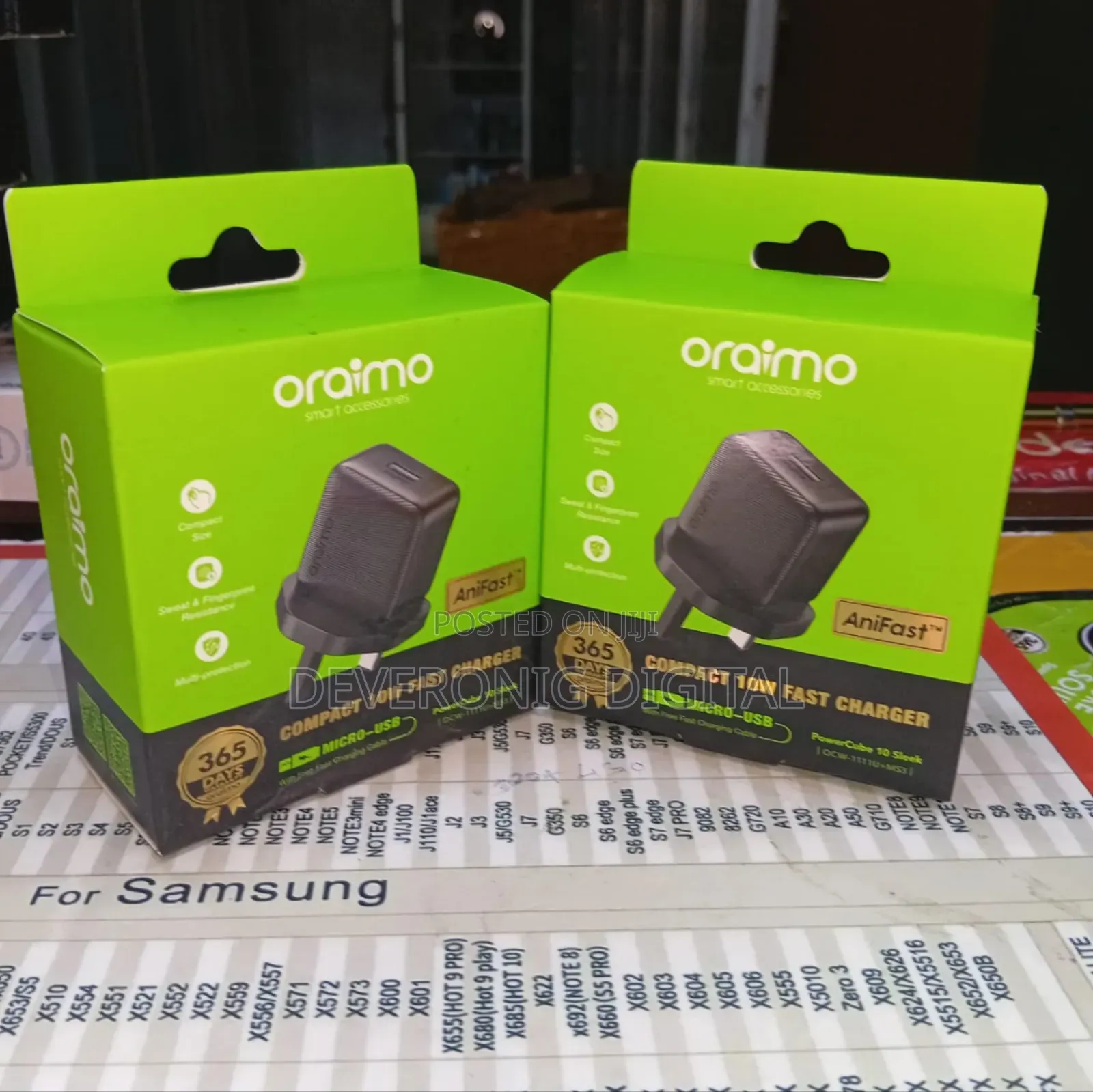 *Oraimo Original 10w Micro Fast Charger*