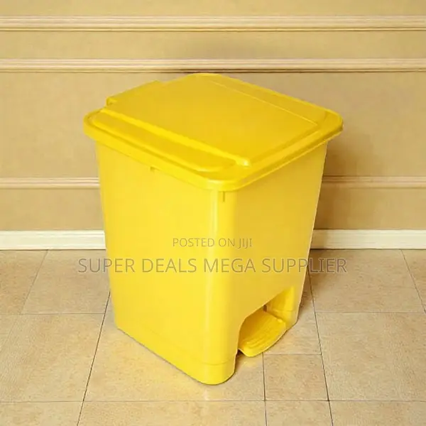 Efficient 30l Hard Plastic Step Pedal Waste Bin for Commercial Use