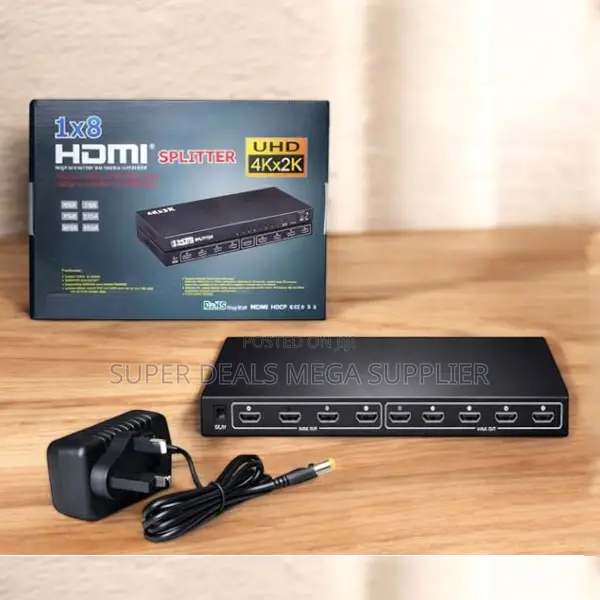 All Ready Stock 8 Port Hdmi Splitter 1×8 Amplifier