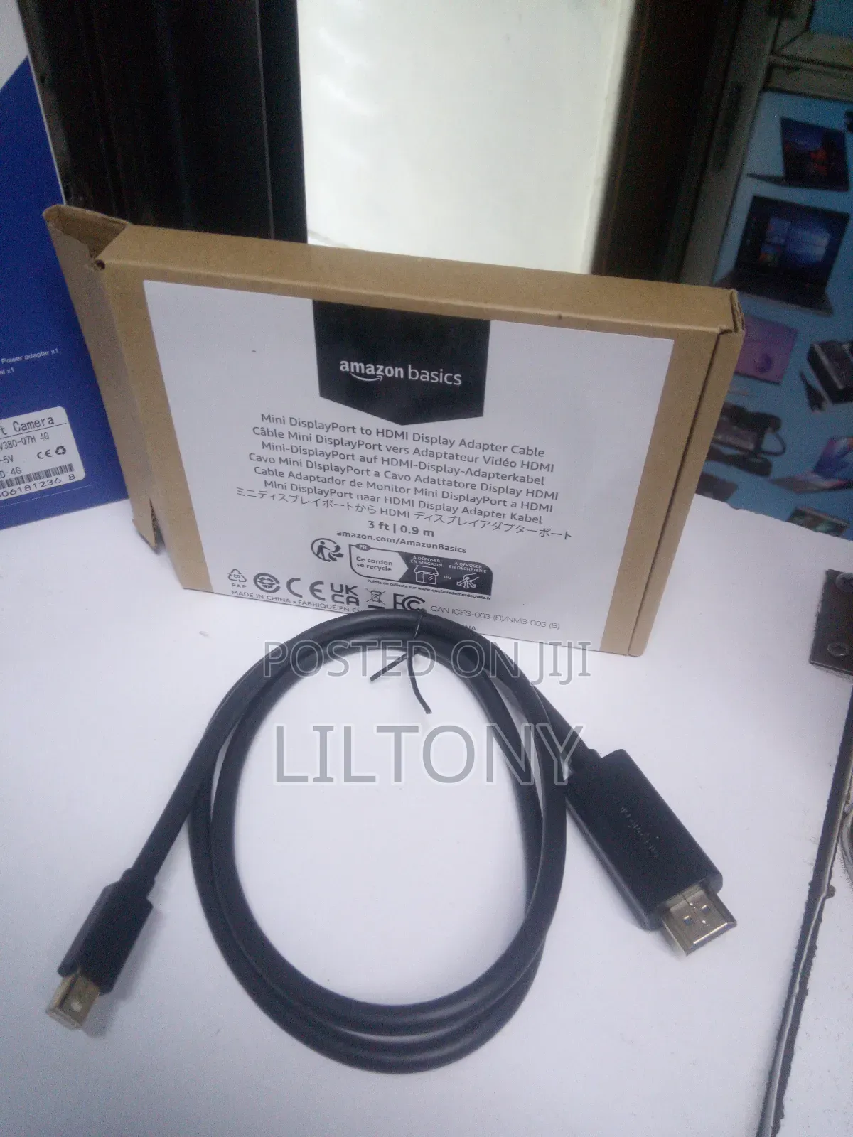 3 Ft /0.9 M Mini Display Port Hdmi Display Cable
