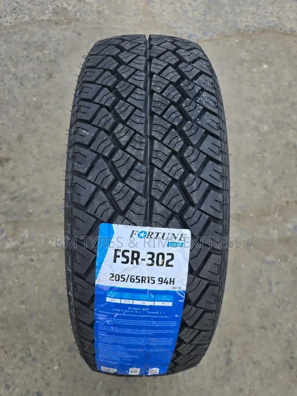205 /65 R15 Fortune Tyres(All Terrein)