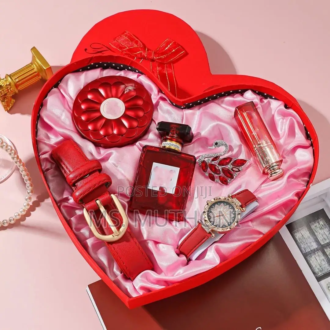 Ladies Valentines Perfume Gift Set in a Heart Shaped Box