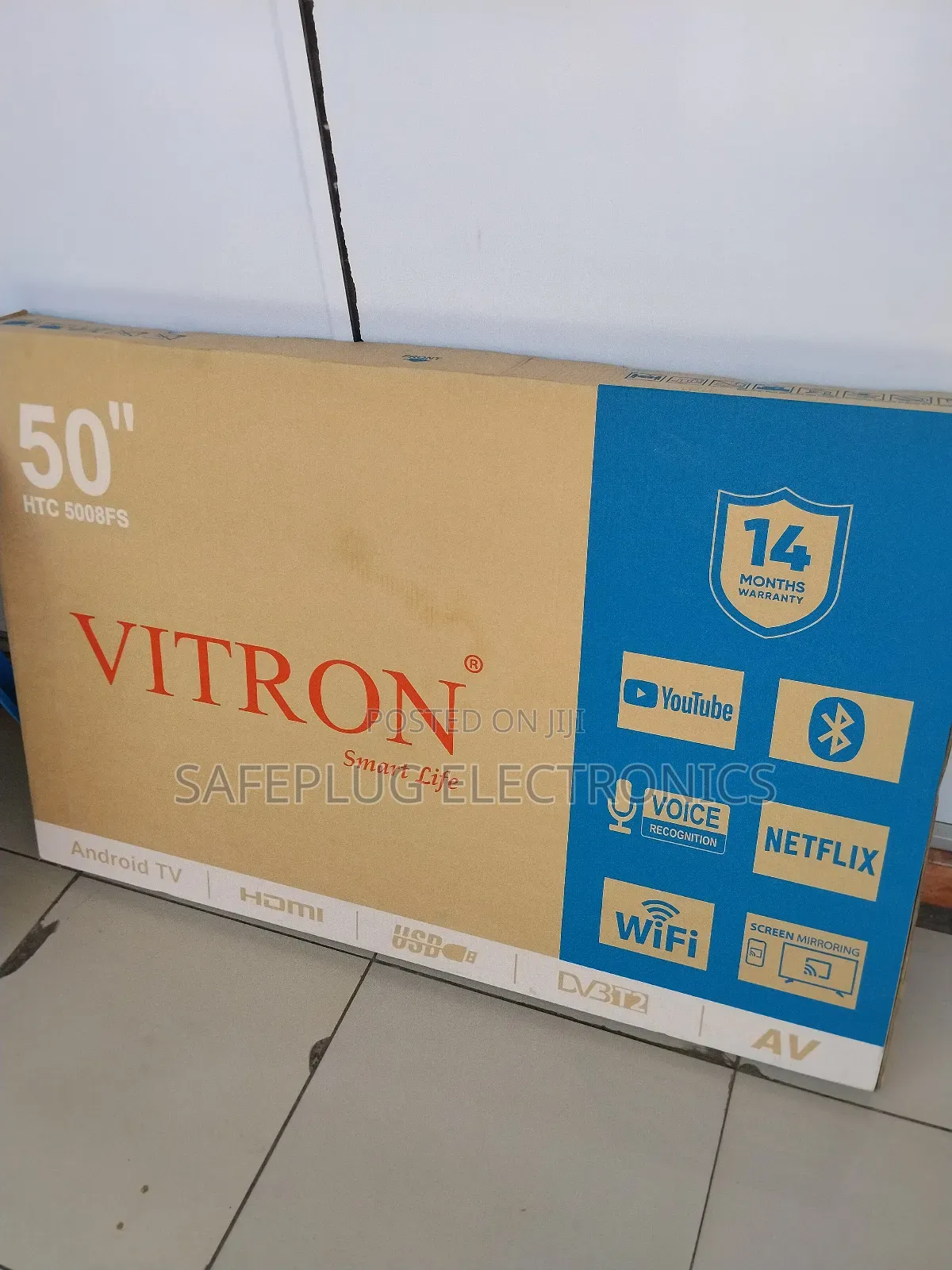 Affordable 50" Vitron Android Tv W/ Bt