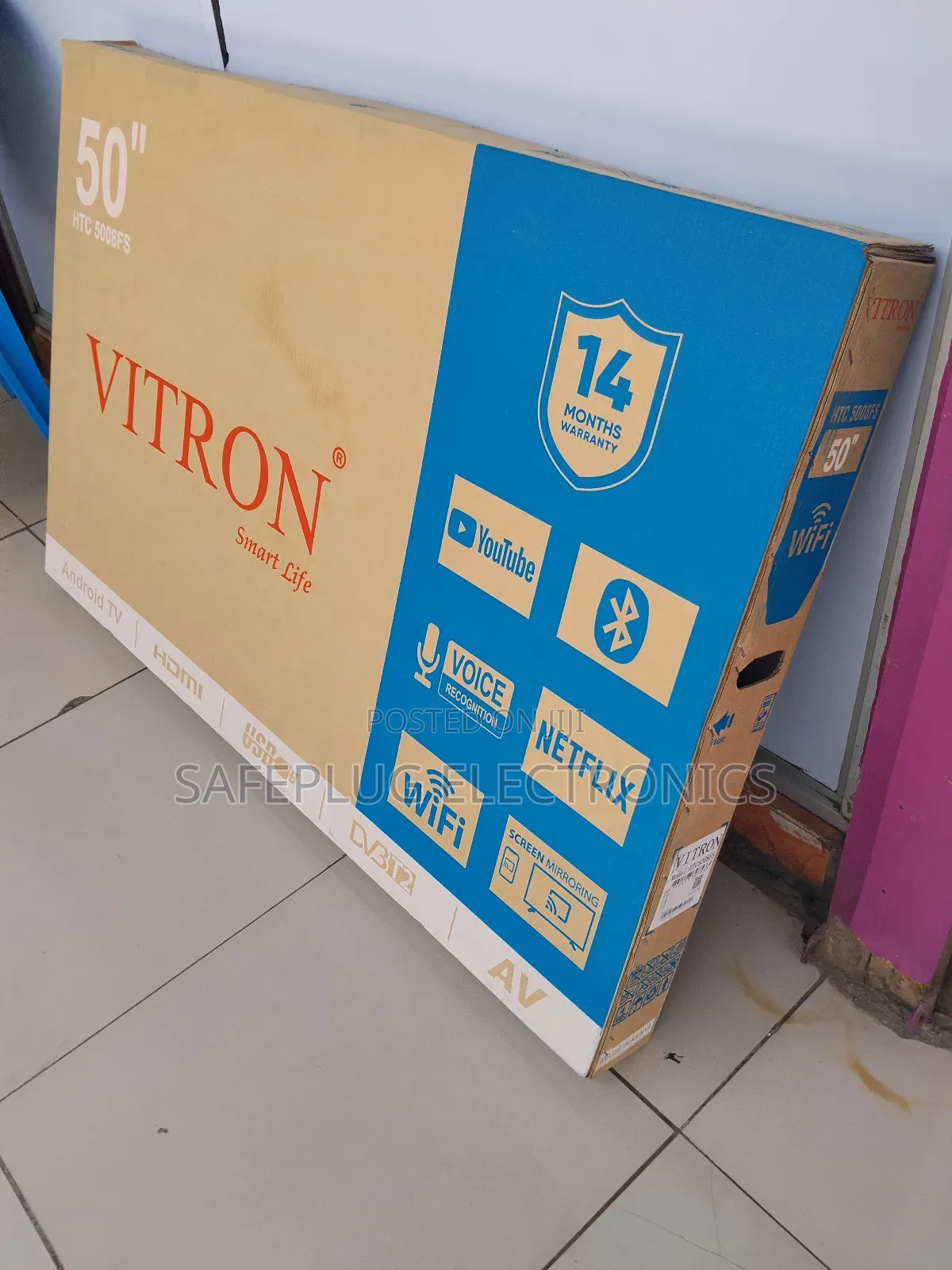 Affordable 50" Vitron Android Tv W/ Bt