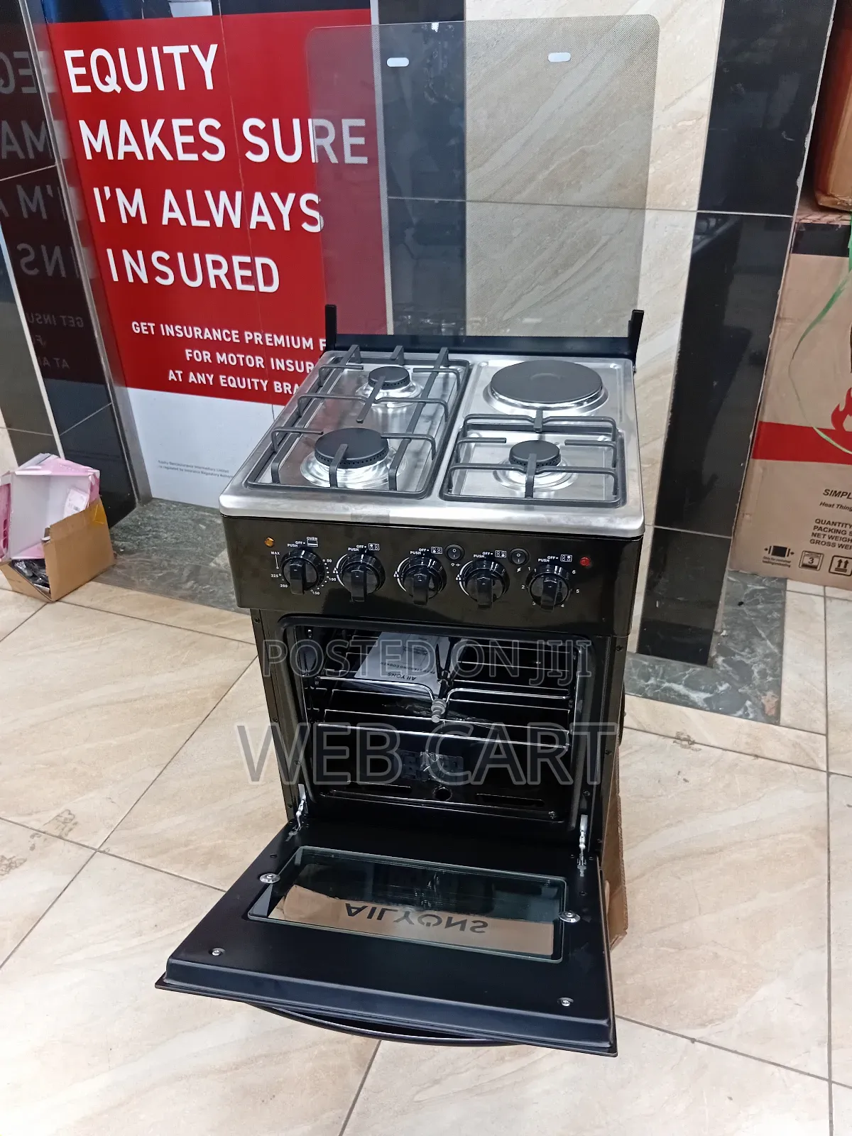 Ailyons 50×55 3+1 Gas Standing Cooker