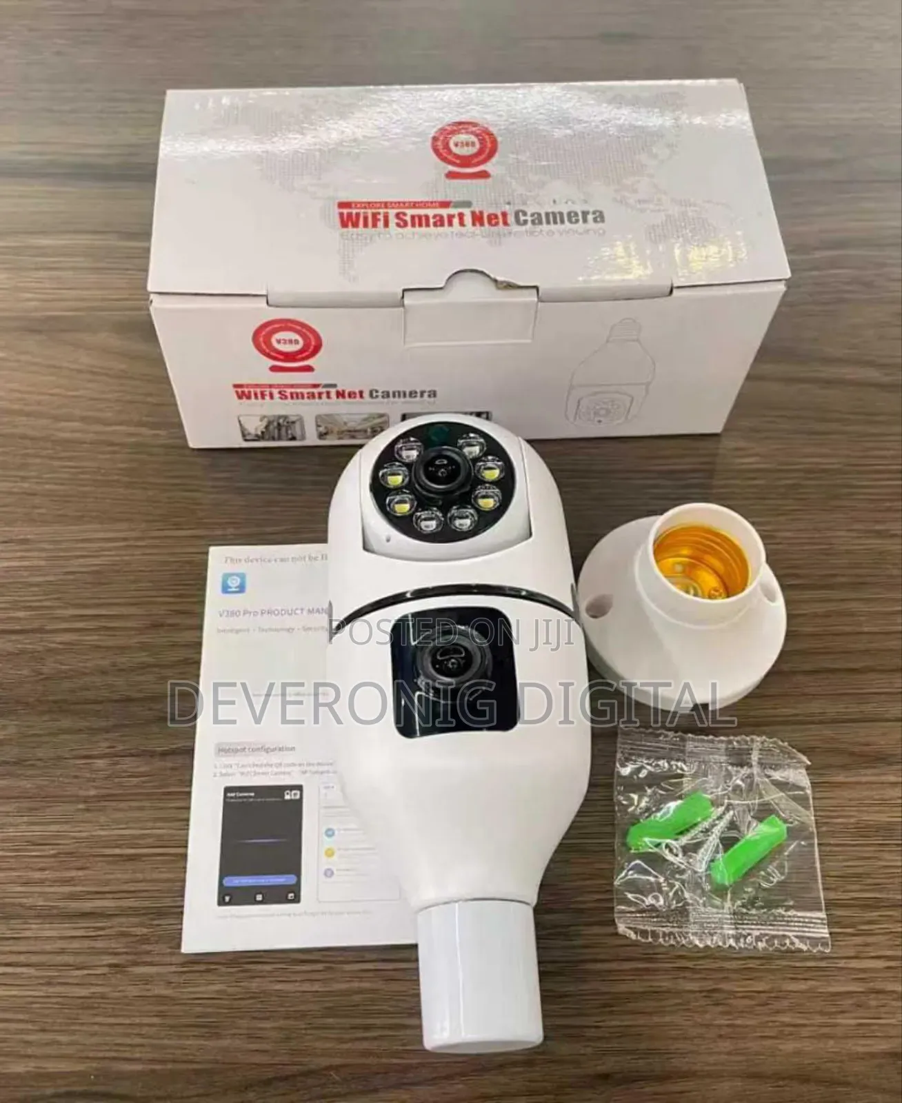 Dual Lense Bulb Camera CCTV Camera