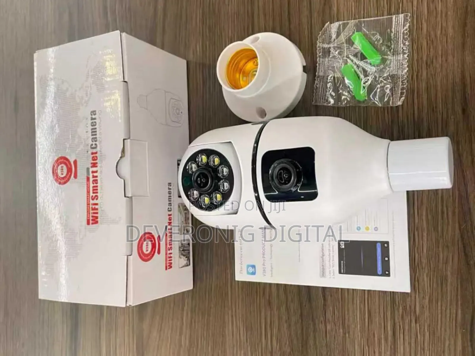 Dual Lense Bulb Camera CCTV Camera