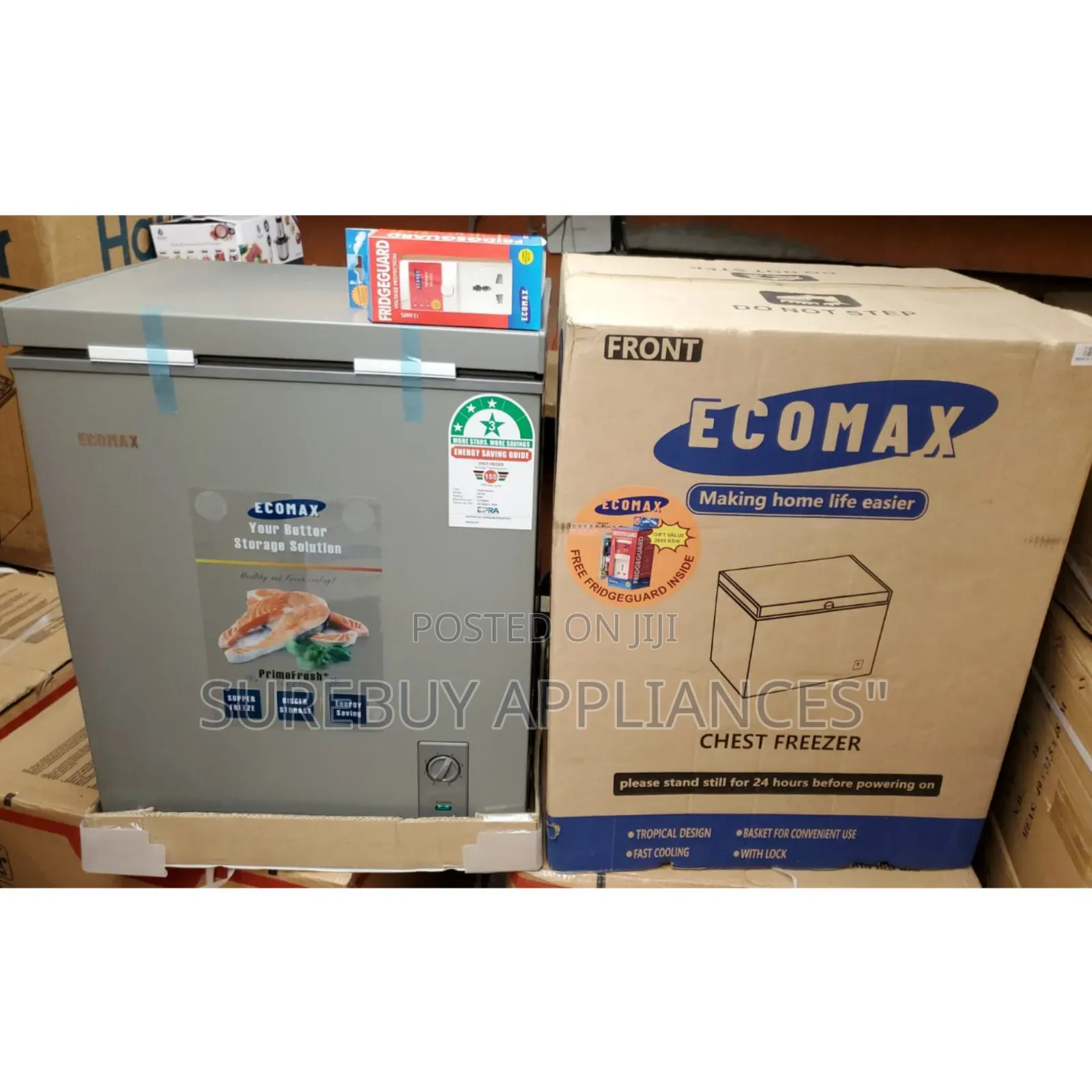 Ecomax 60 L Compact Energy-Saving Chest Freezer
