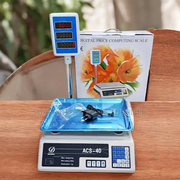 Ultra High Quality Acs 40 Led Battery Digital Weighing Scale