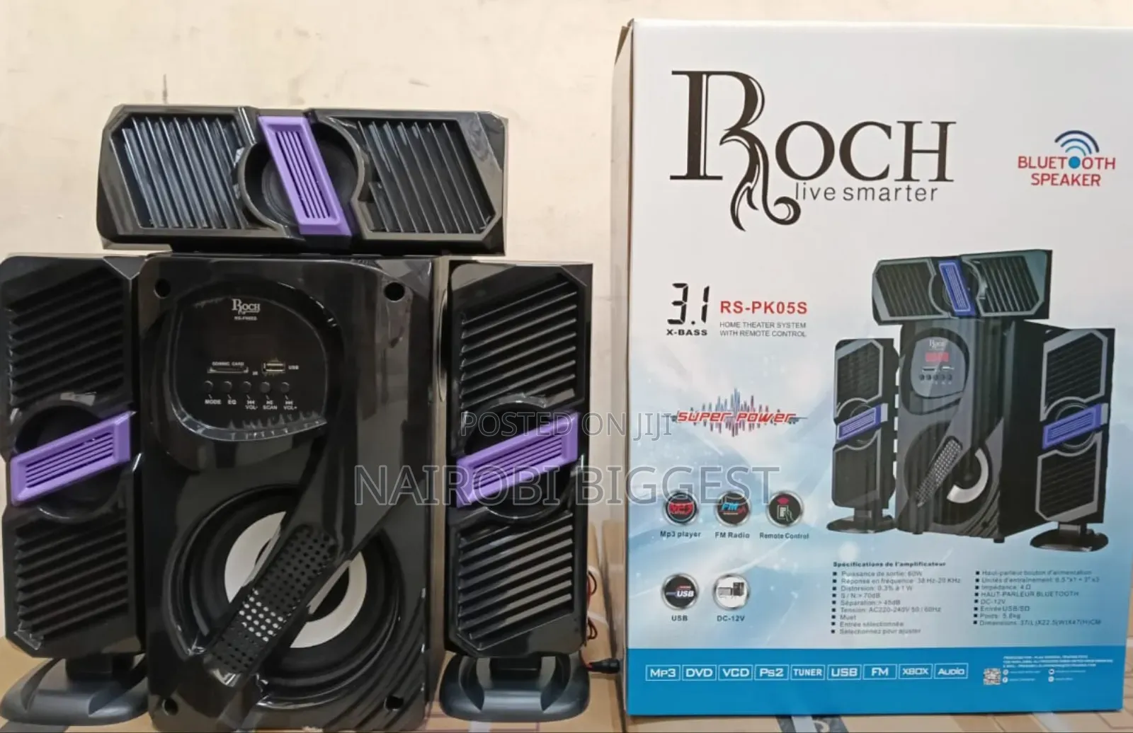 Roch 3.1ch Homethearte Multimedia Speaker System