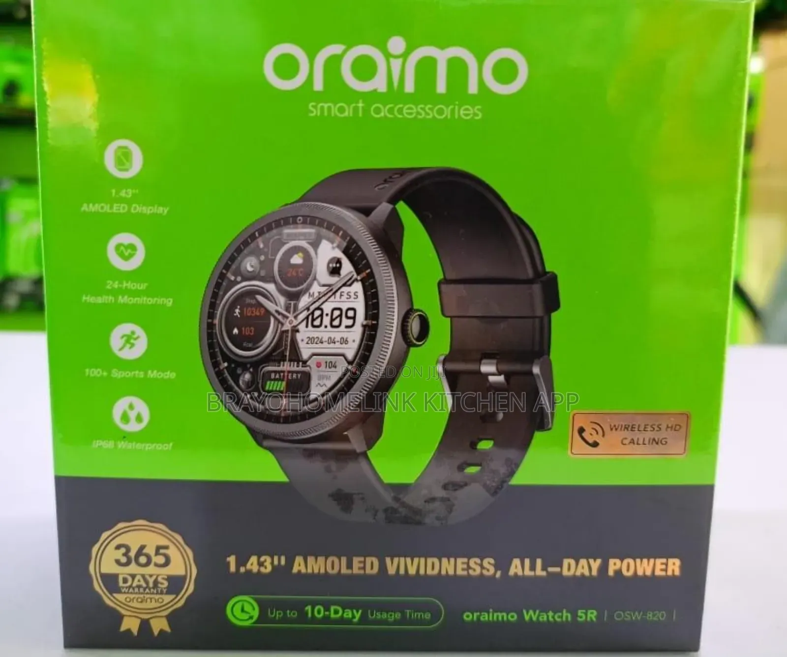 *Oraimo Watch 5r Osw-820 Amoled*