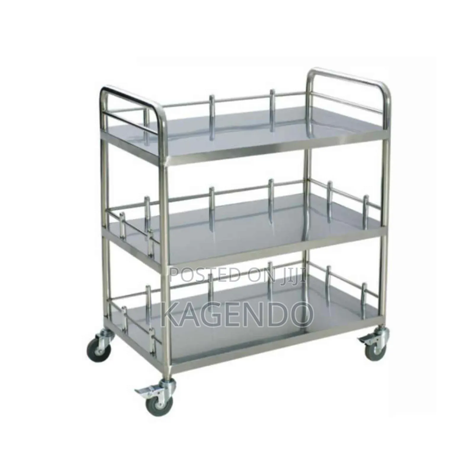Instrument Trolley – 3 Shelves, Medical Grade