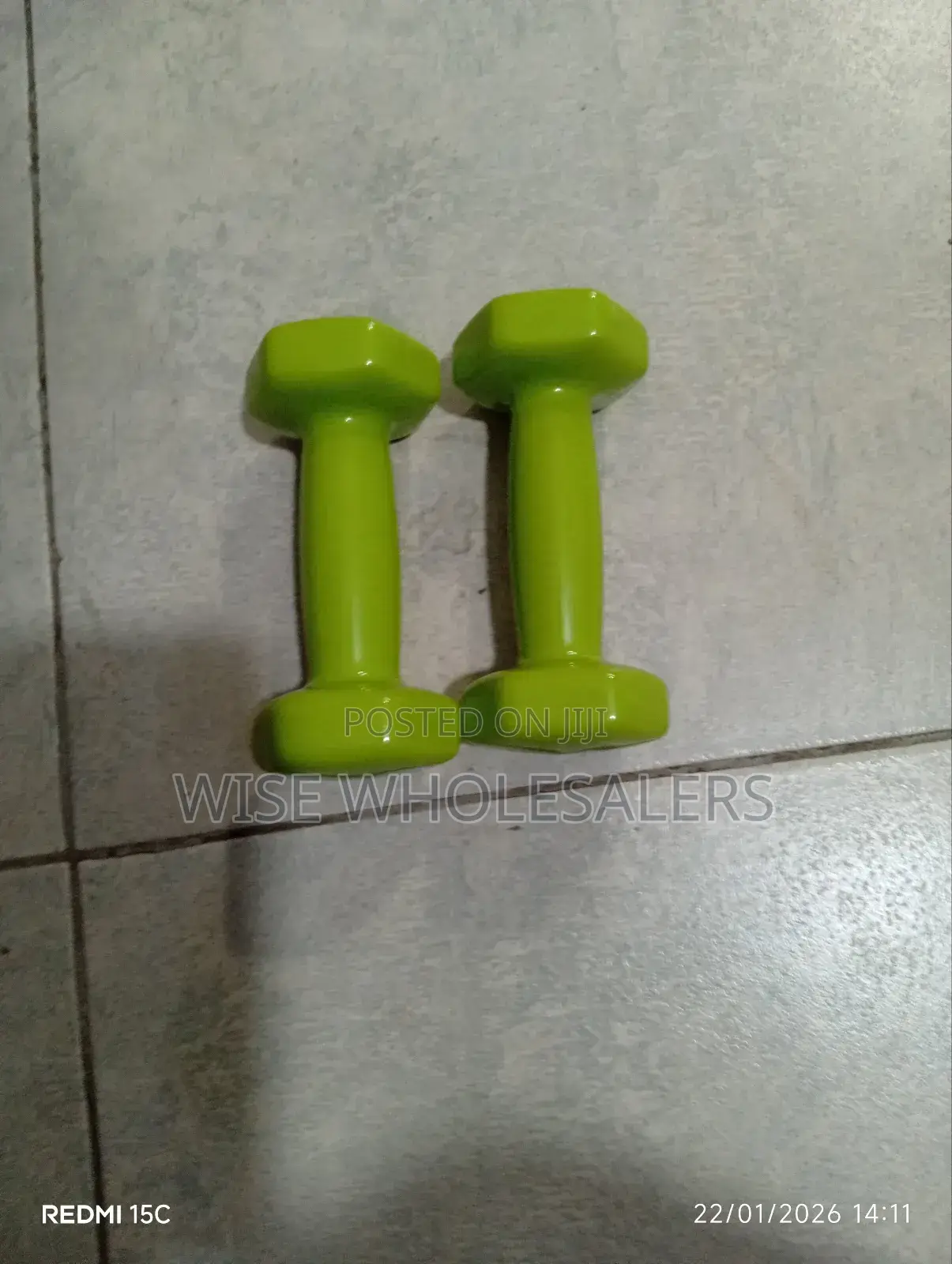 1kg Neoprene Hex Dumbbell Per