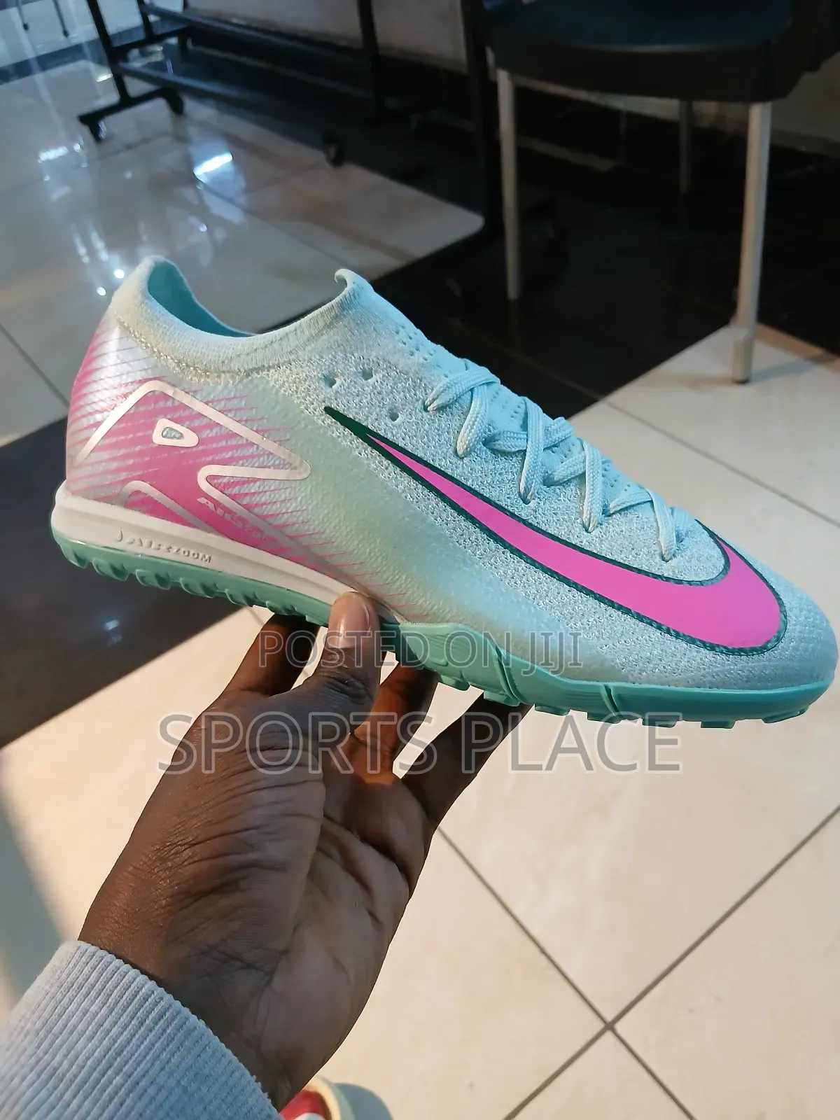 Vapor 16 "Pink-on-Ice" Ag Turf Pitch Soccer Trainers