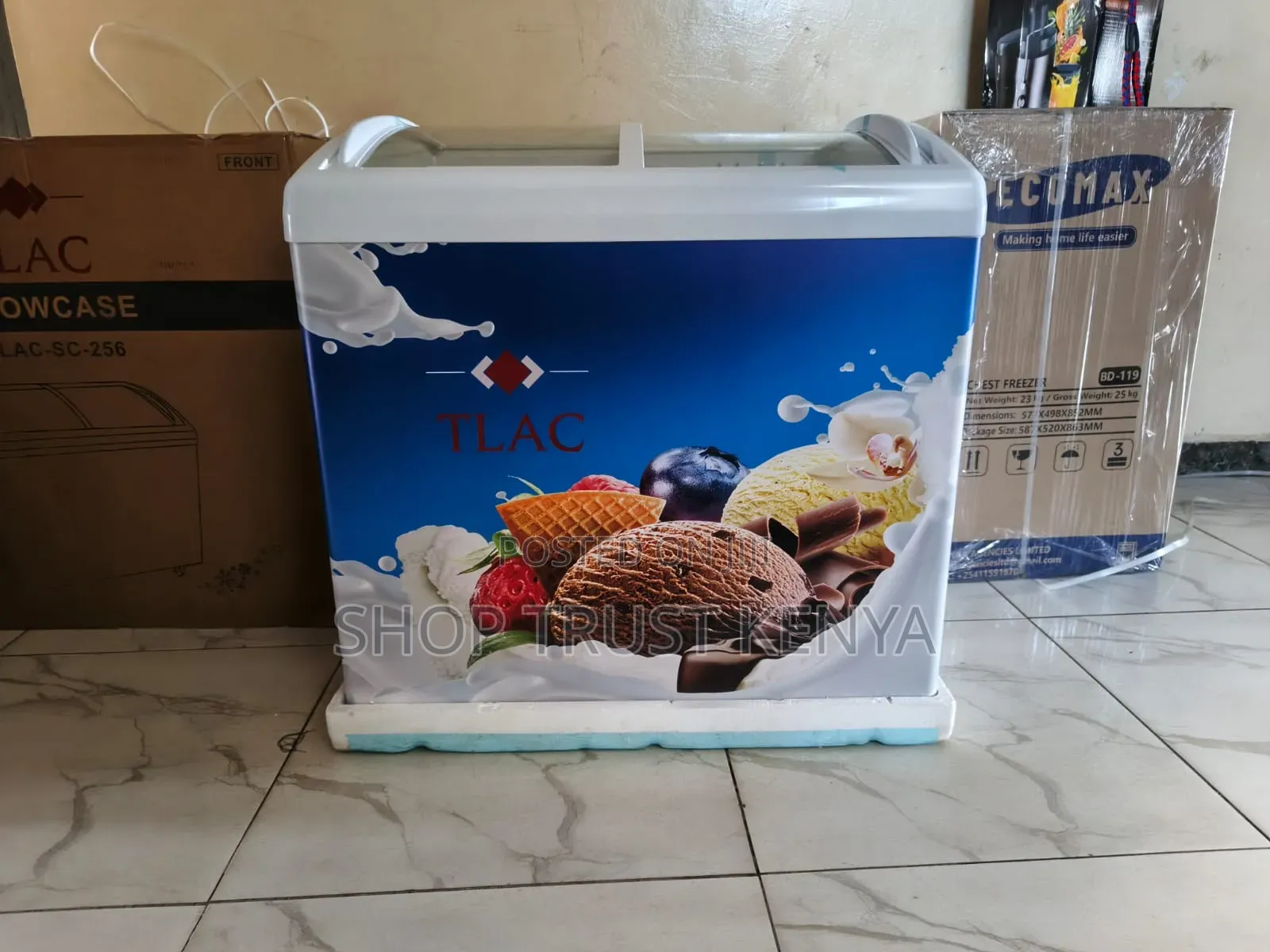 Tlac 256l Showcase Freezer/Ice Cream Display Freezer