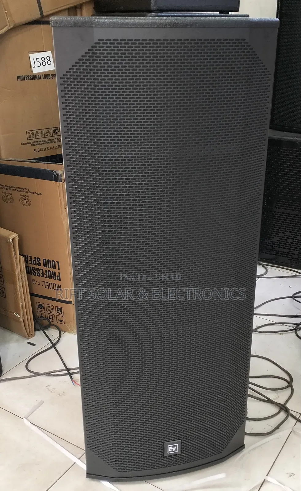 Ev 15" Double Full Range Professional Wooden Speaker 3000 Watts