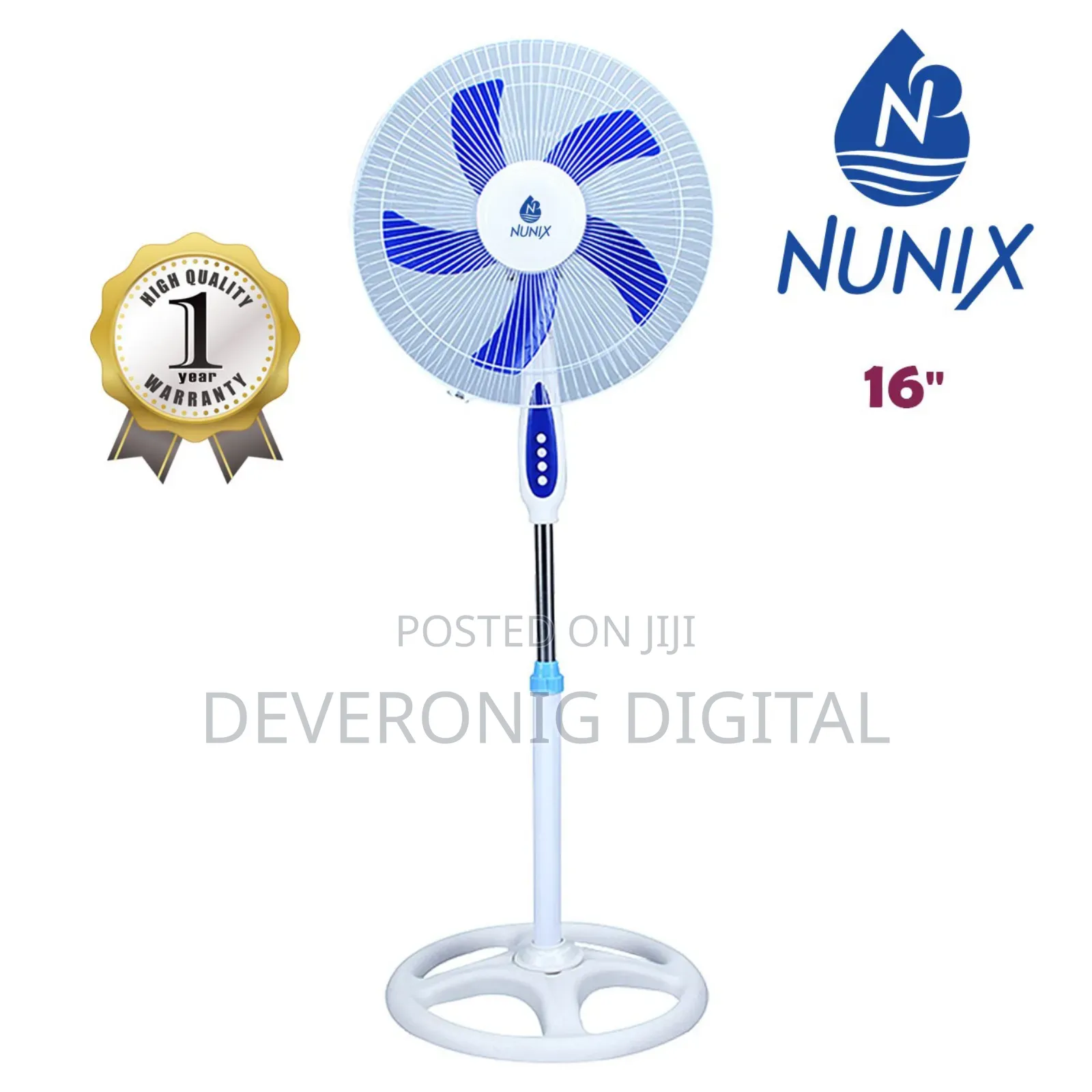 Nunix 16 Inches Free Standing Fan