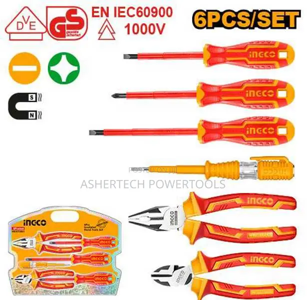 Ingco Hkist3061 6 PCS Insulated Hand Tools Set