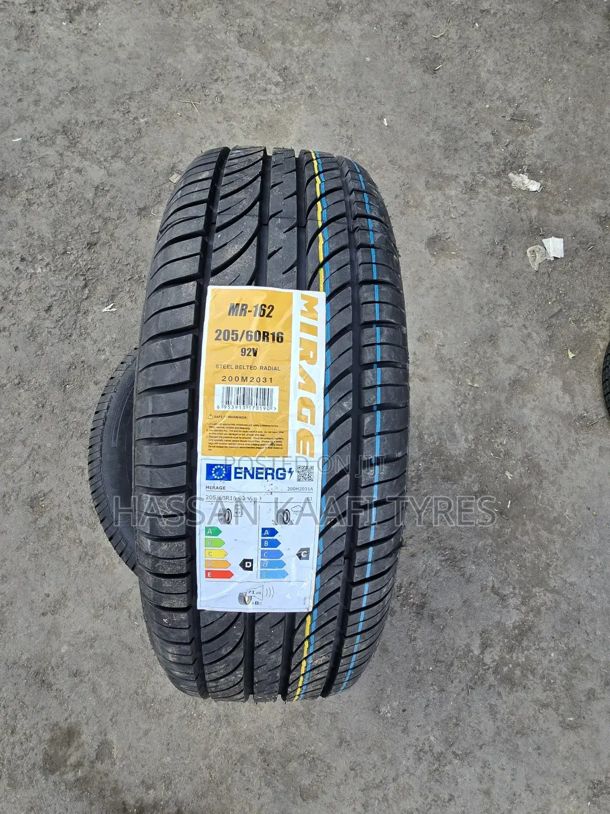 205/60r16 Mirage Tyre