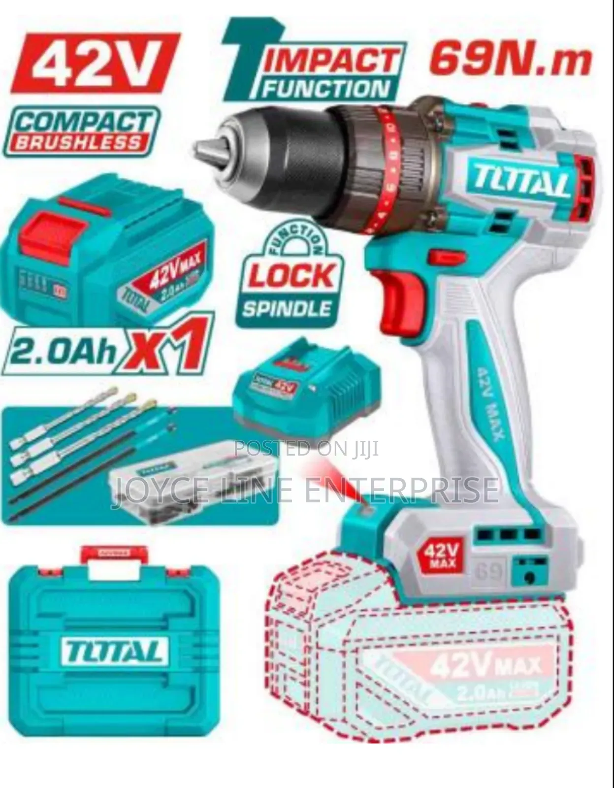 Compact Brushless Cordless Impact Drill